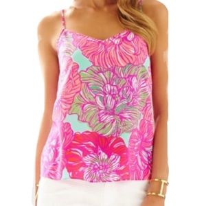 GUC Lilly Pulitzer Dusk Tank in Pink Peony print size XXS